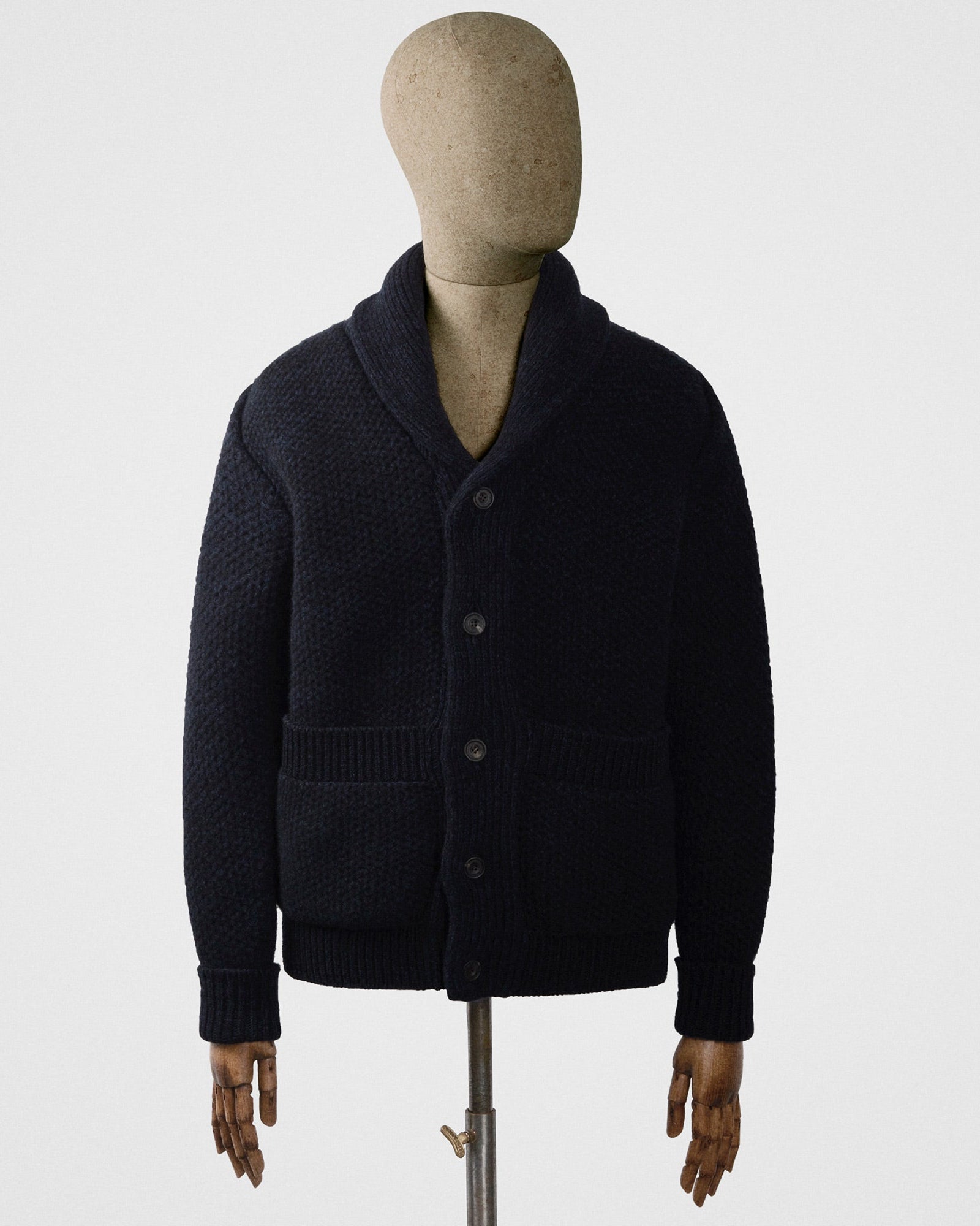 Shawl cardigan in hadal
