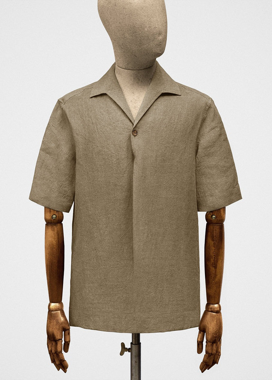 Popover in linen poplin in manila