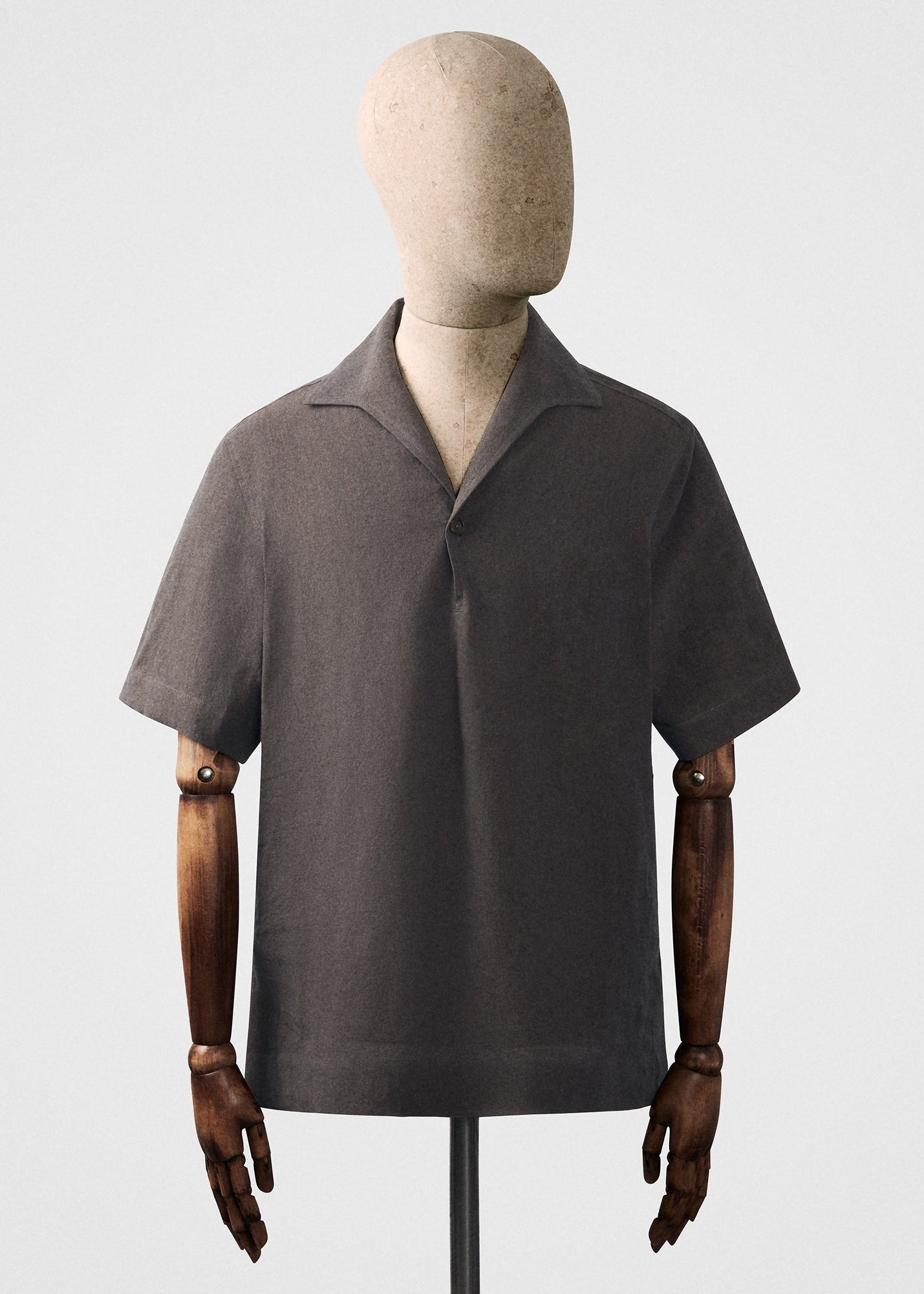 Popover in linen poplin in starling